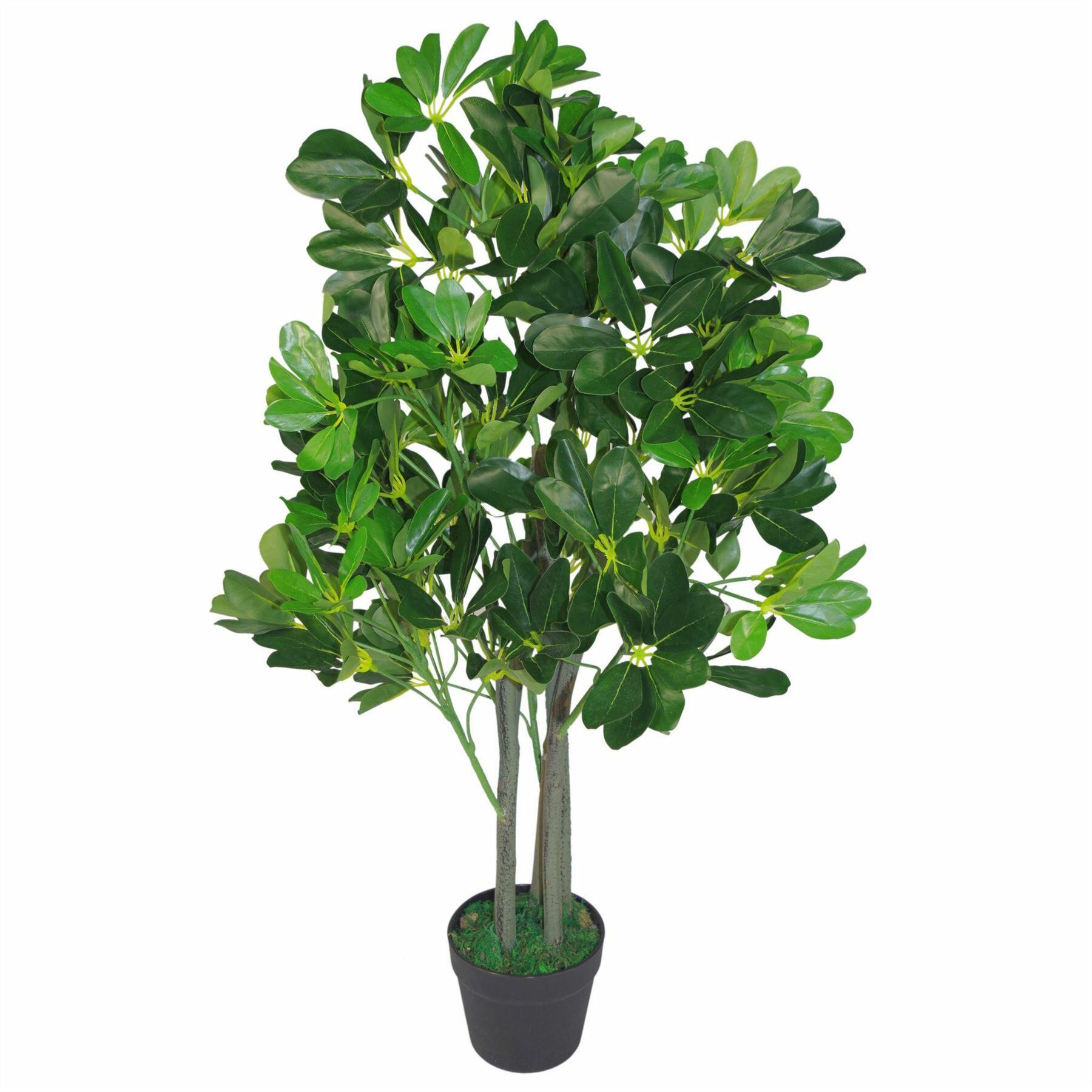 Umbrella Tree Dark Green Artificial Ficus Plant