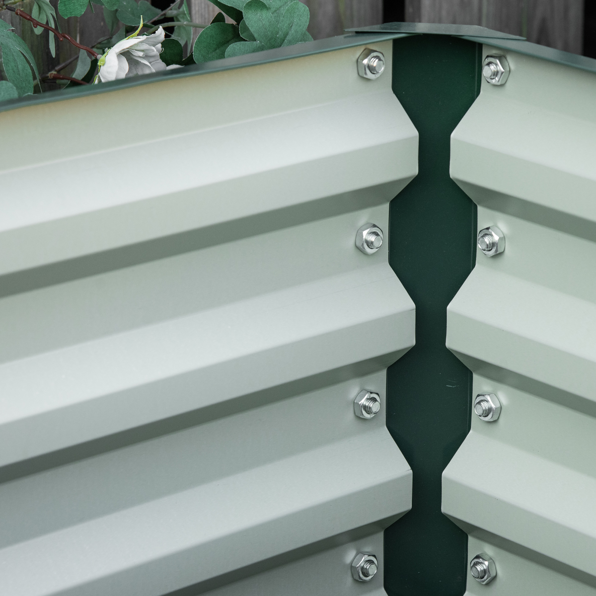 Set of 2 Raised Garden Bed Galvanised Planter Box