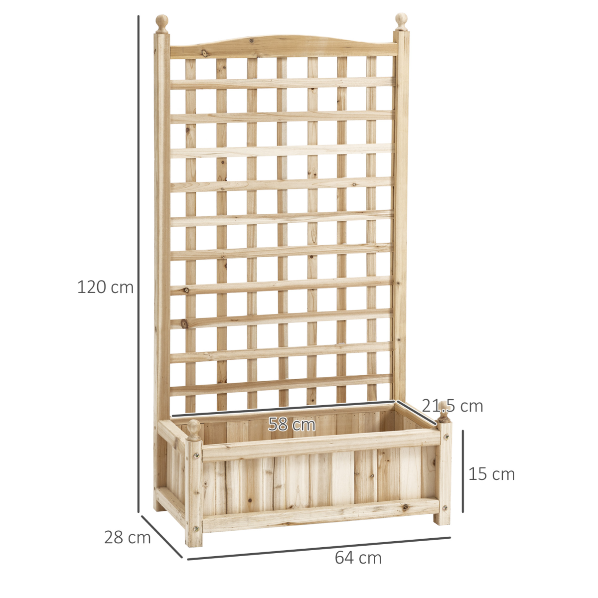 Raised Garden Bed with Trellis Garden Planters
