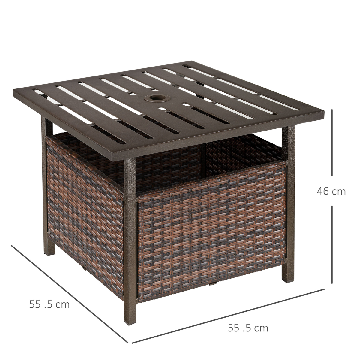 Rattan Coffee Table for Garden Backyard
