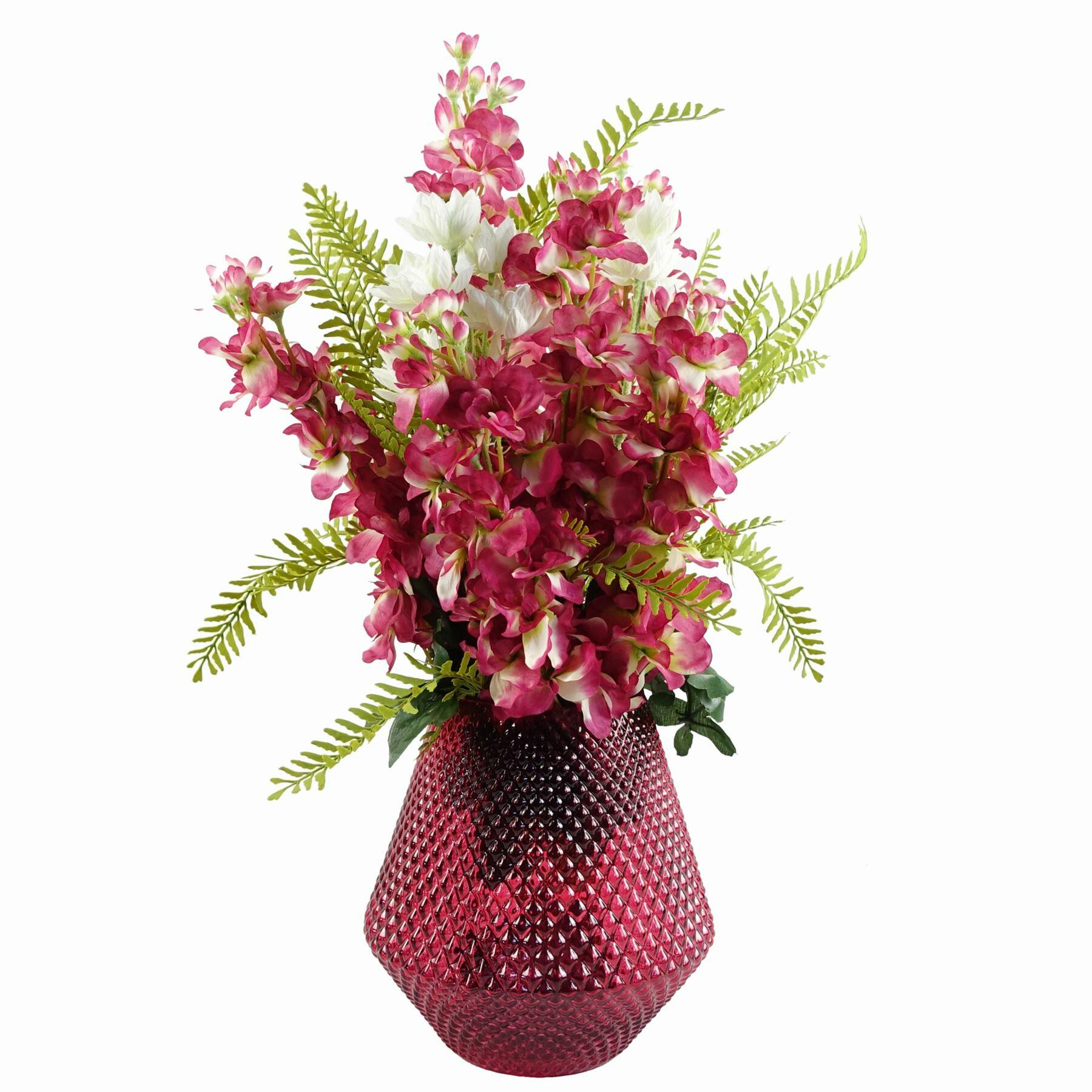 Pink Artificial Delphinium Flower Arrangement Pink