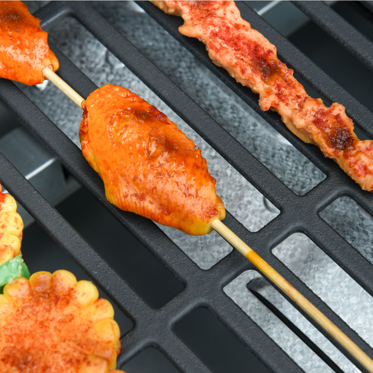 Gas Barbecue Grill 4+1 Burner BBQ Trolley Stainless Steel