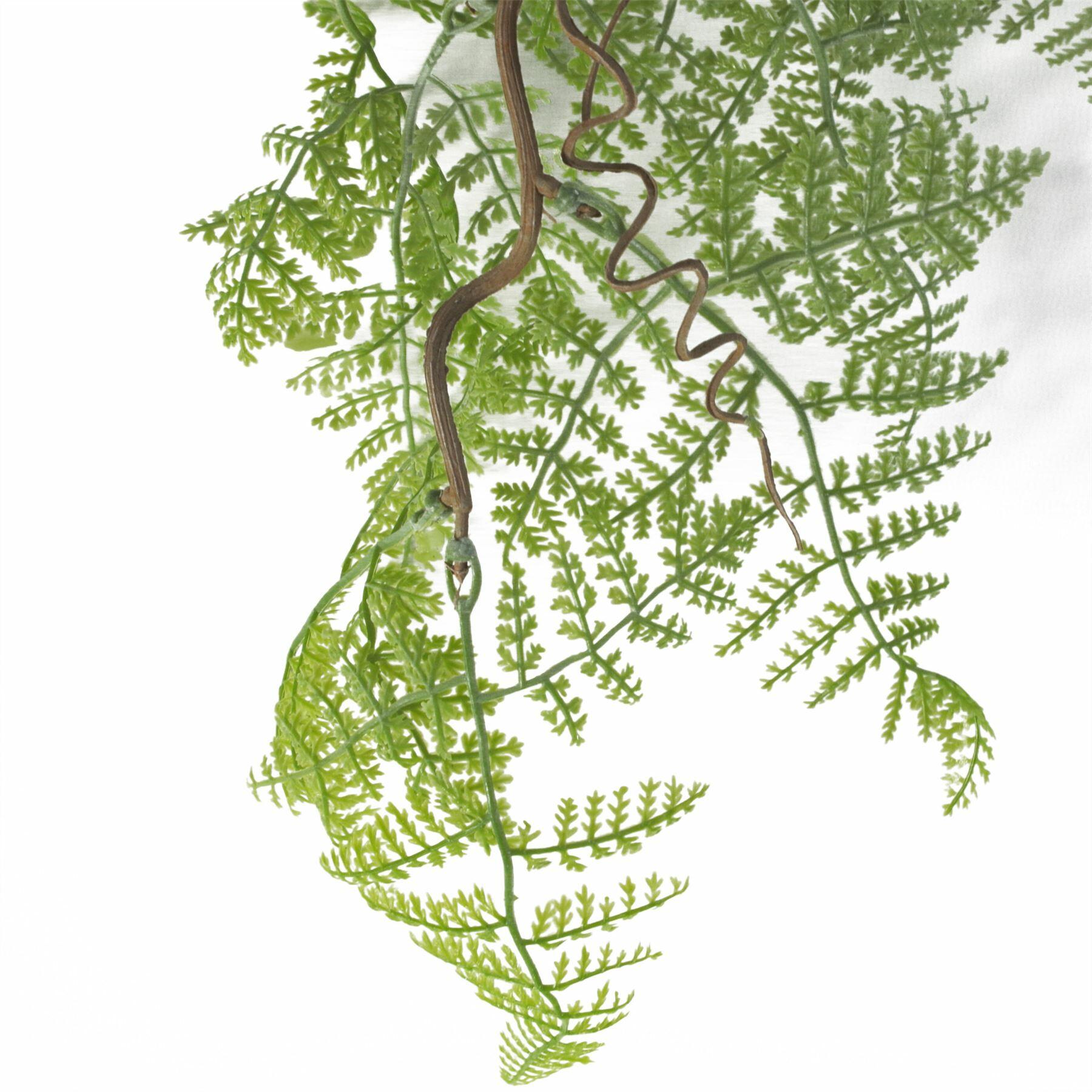 Artificial Hanging Maidenhair Fern Plant Green