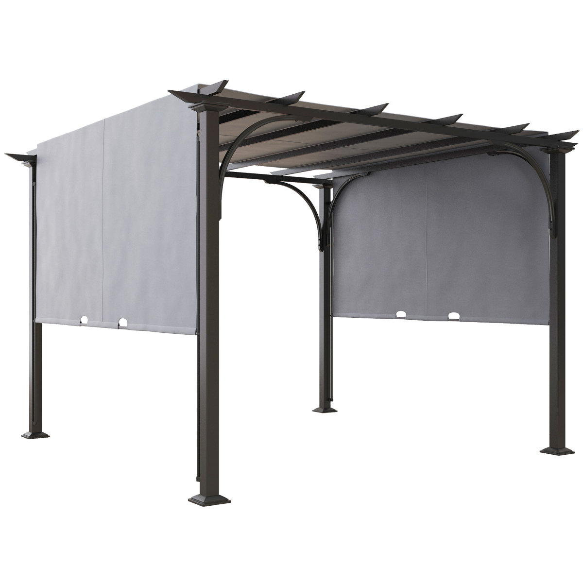 Outdoor Retractable Pergola Garden Sun Shade Patio Canopy Shelter