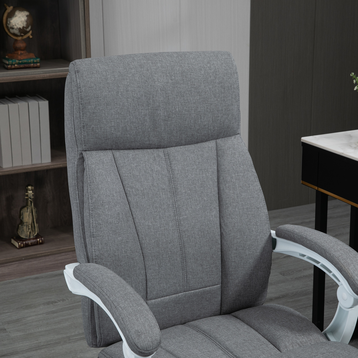 vinsetto fabric office chair for home with arm view 9