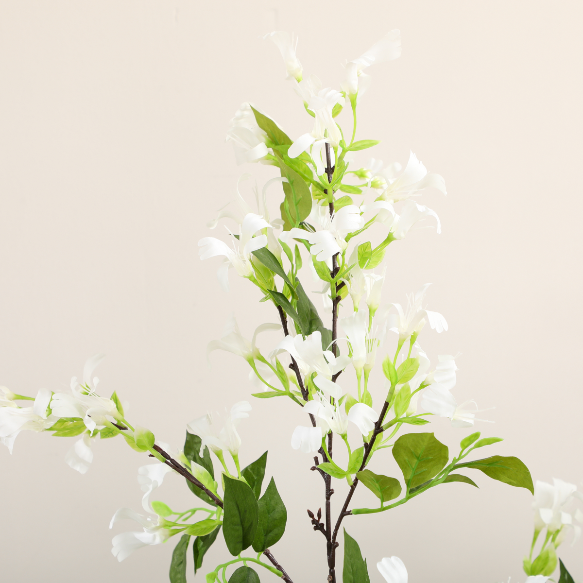 homcom potted artificial plants honeysuckle flower for indoor view 8
