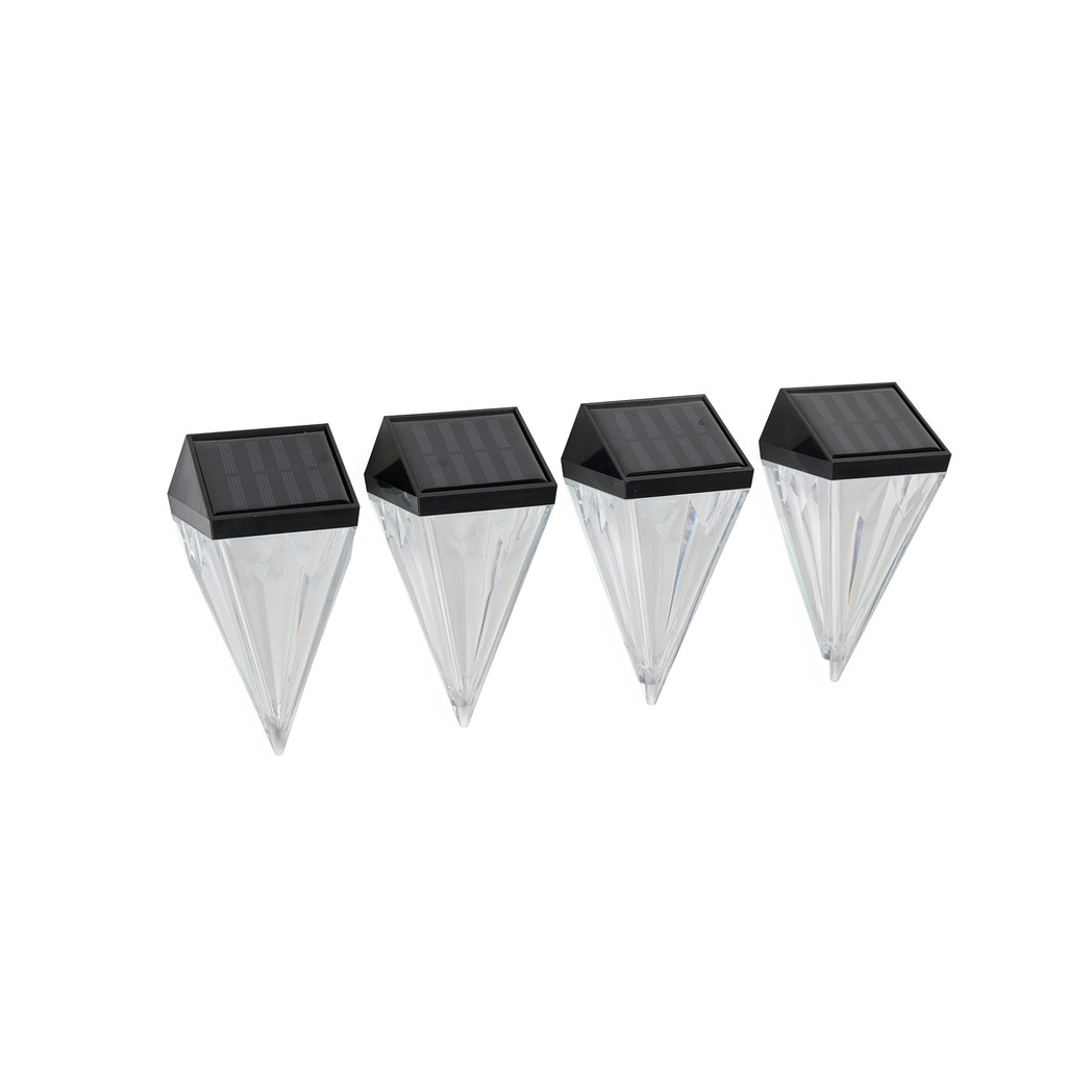 solar lights diamond x 4