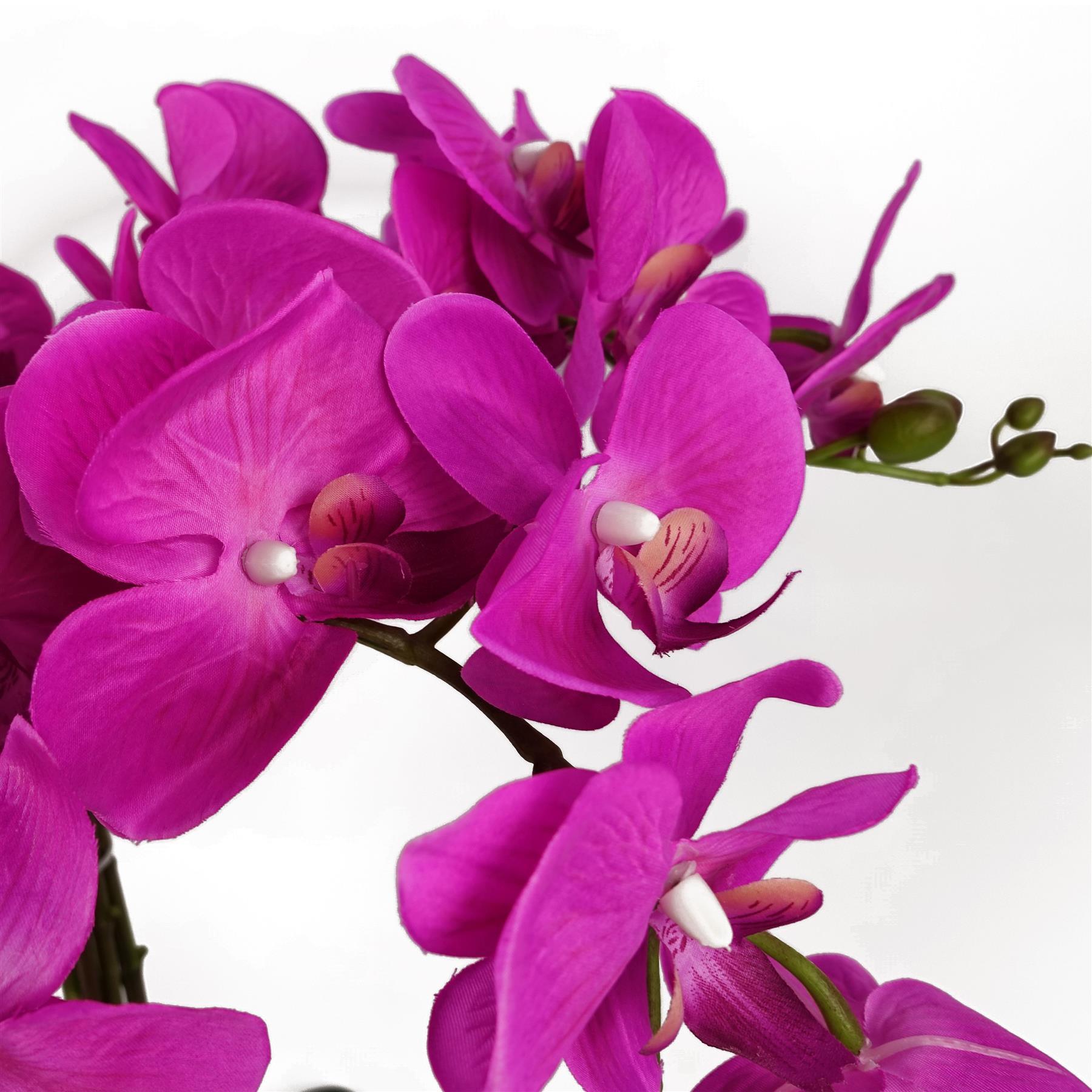 85cm artificial deluxe xl orchid dark pink view 3