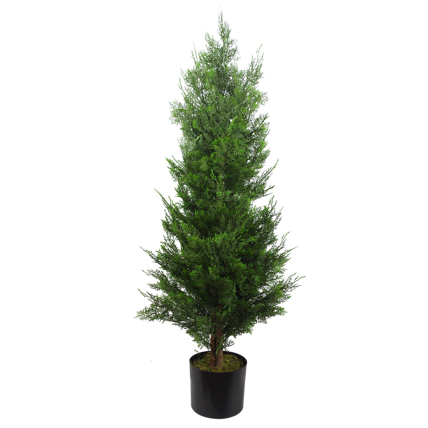 image of 120cm artificial cypress topiary