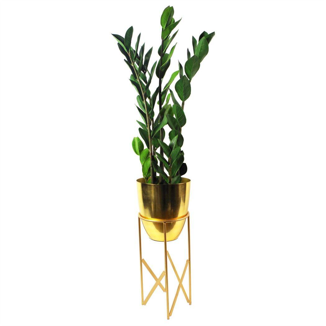image of 75cm artificial zanzibar green gem zamioculcas succulent indoor plant view 4