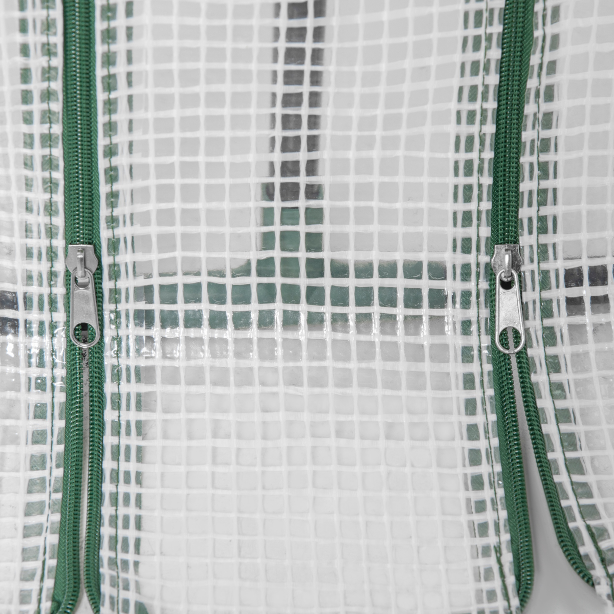 top view of mini small greenhouse poly tunnel steeple for plants vegetables white