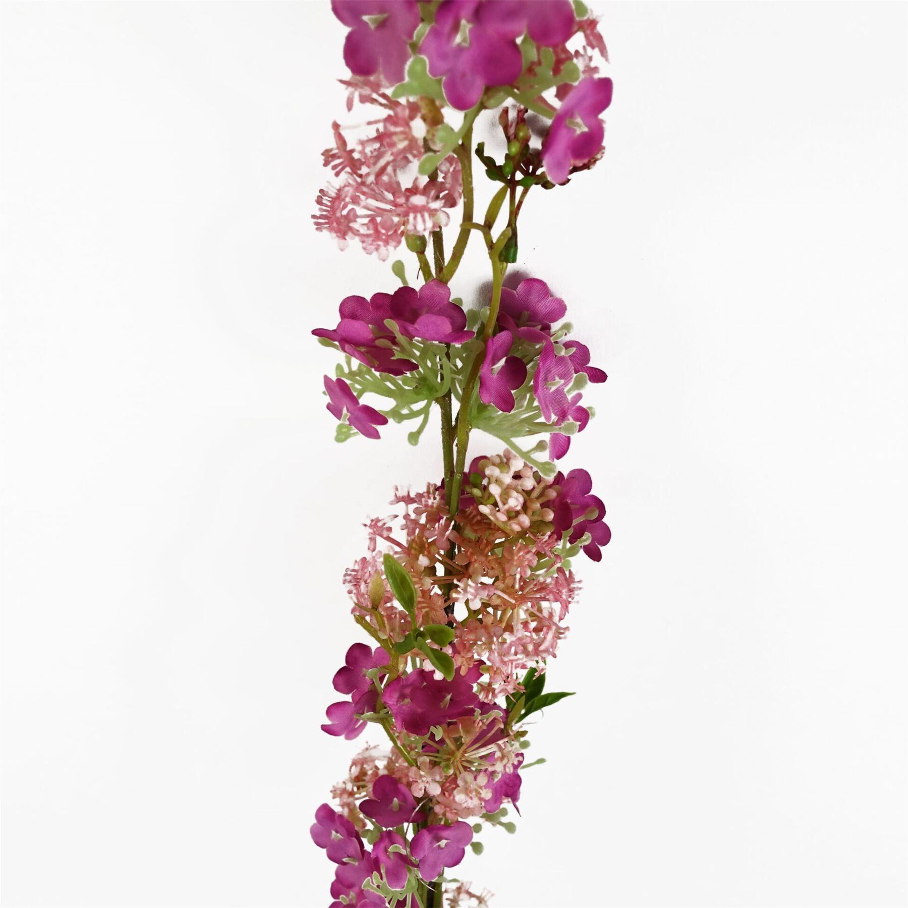 product image showing 100cm pink blossom spray stem in use