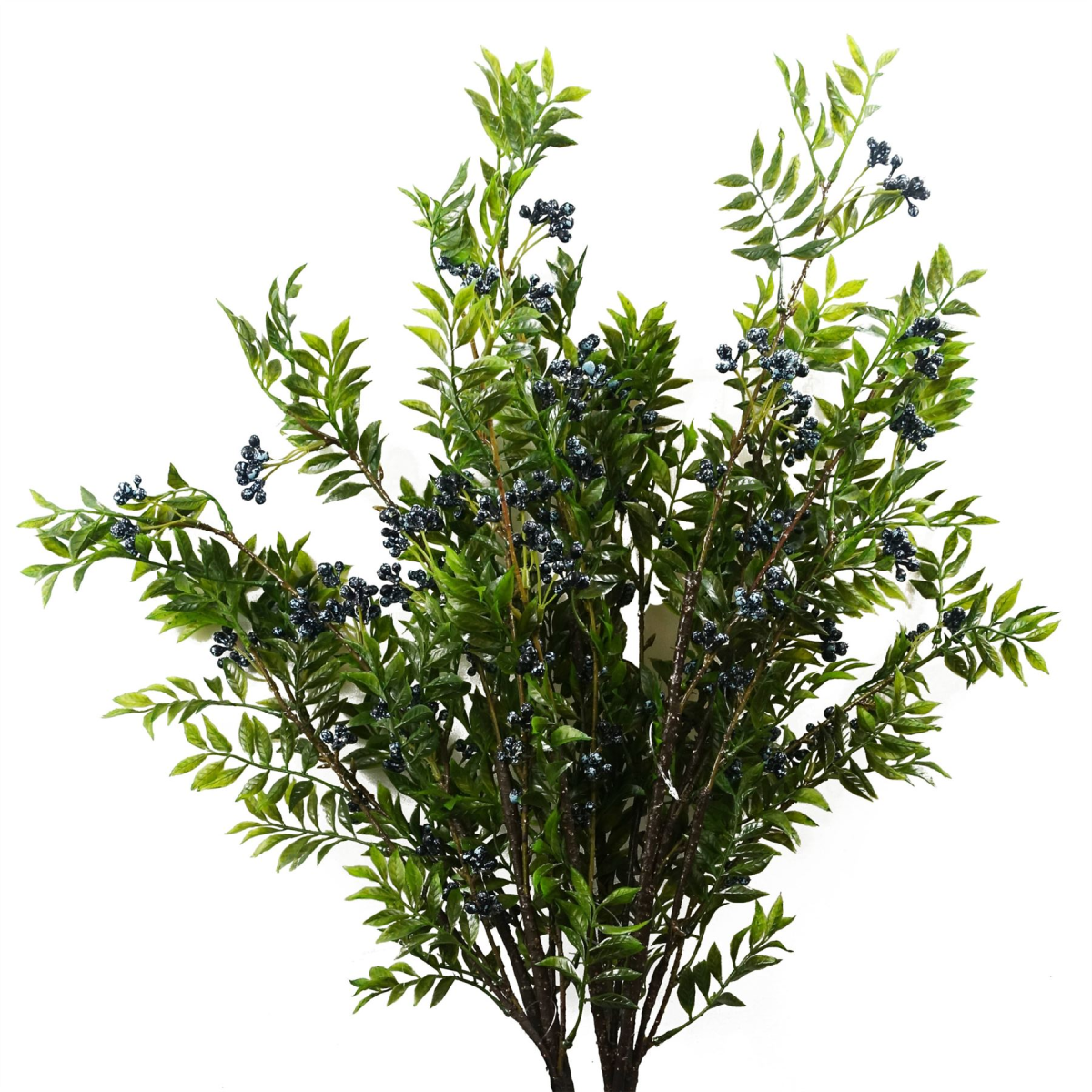 Picture of 6x 70cm Nandina Foliage Blue Berry Spray Artificial