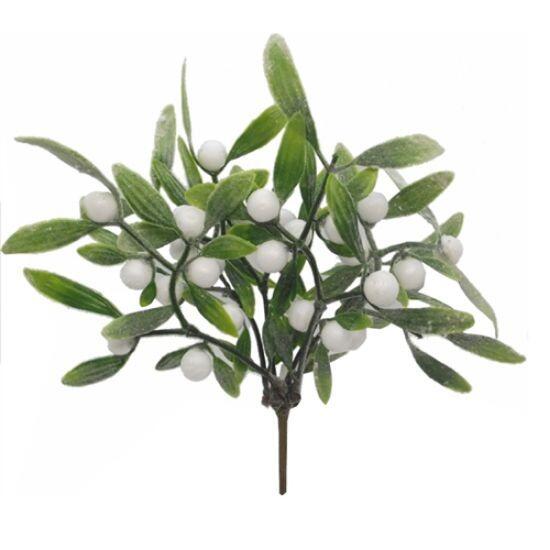 Artificial Christmas Pick mistletoe