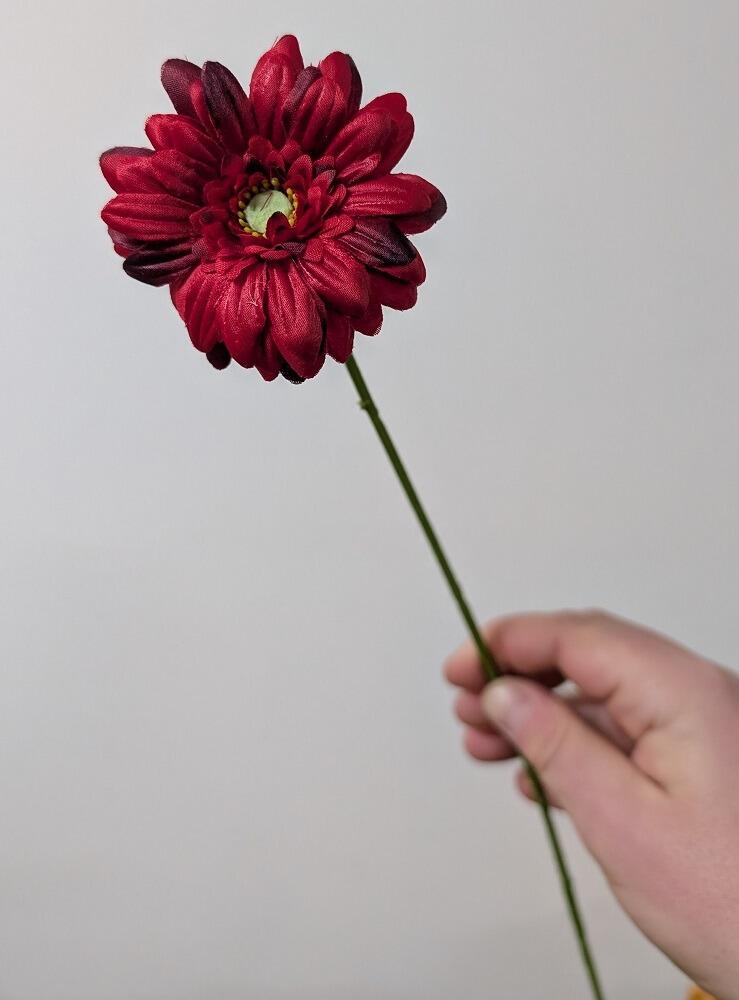 Artificial red Gerbera Flower Stem 47cm