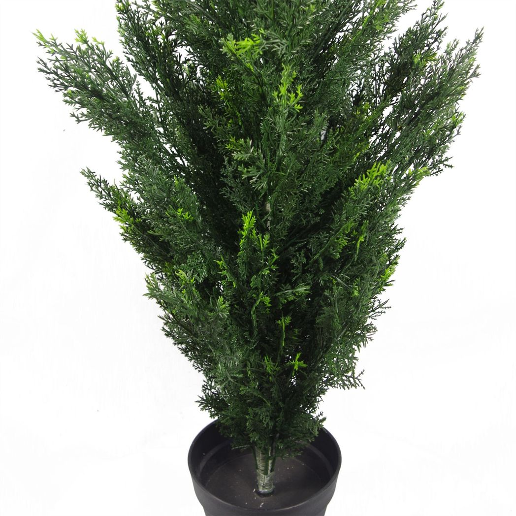 artificial 120cm resistant uv cedar cypress topiary product image