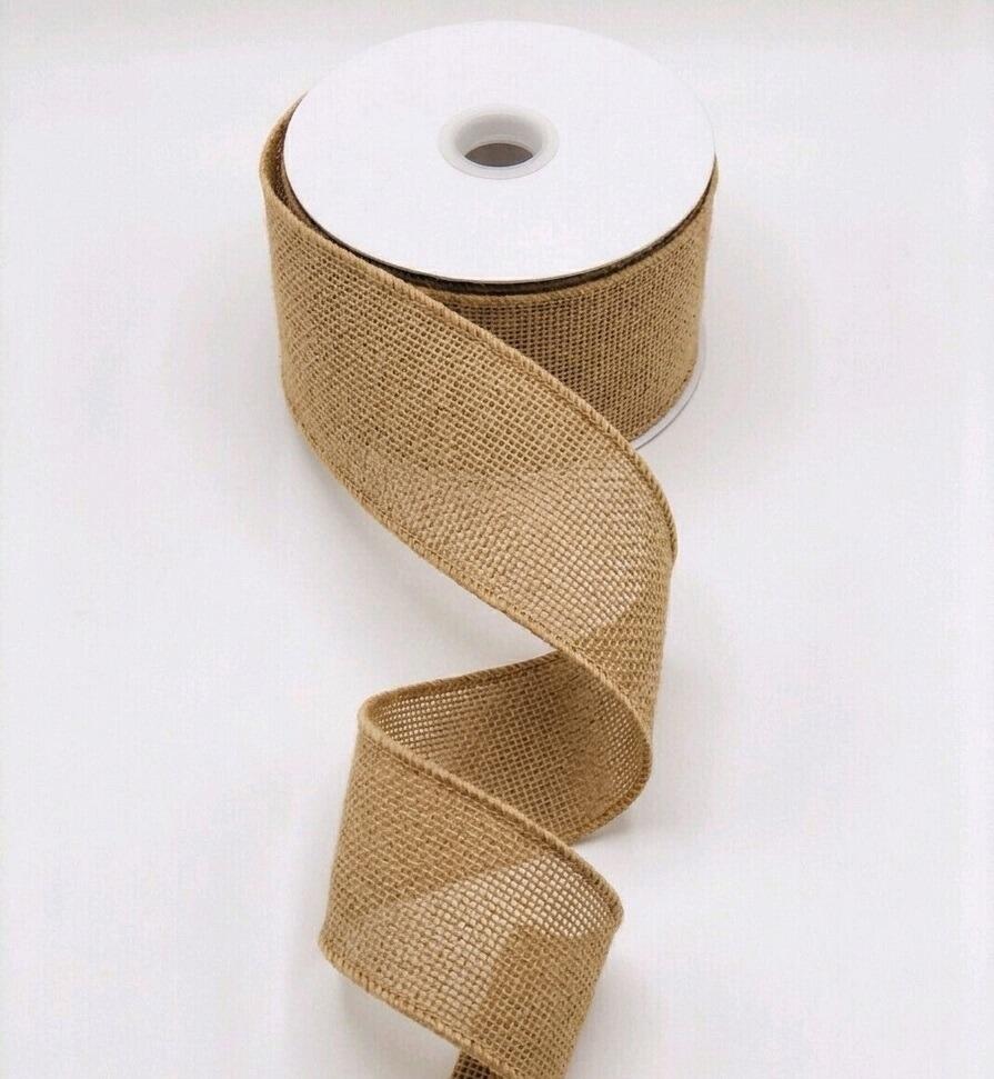 natural kraft hessian burlap ribbon roll