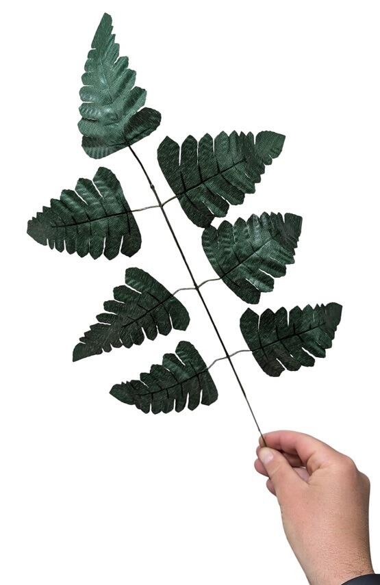 artificial greenery fern stem spray green