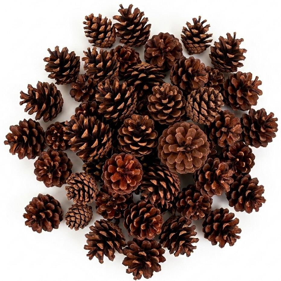 christmas pine cones wreath