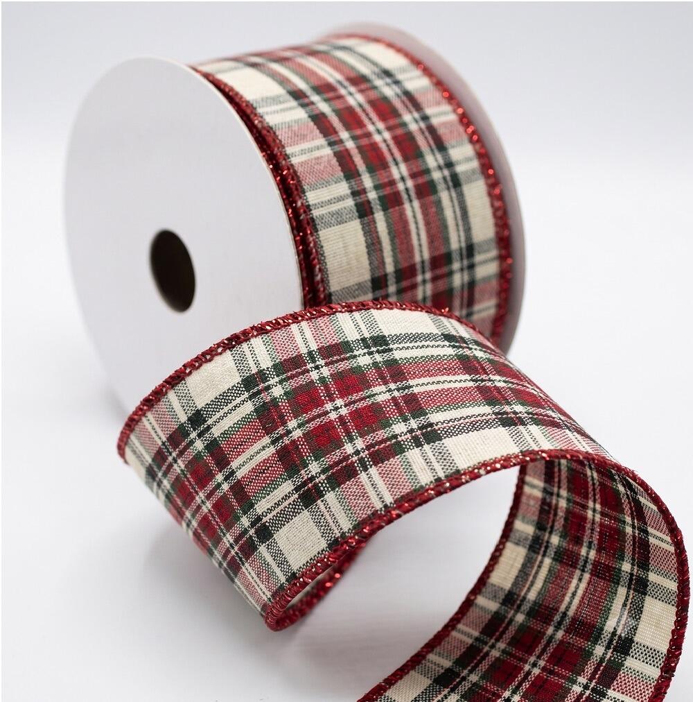 Christmas Fabric tartan ribbom