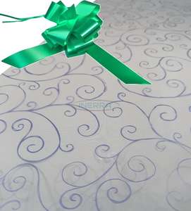 emerald green hamper wrapping kit cellophane wrap bow