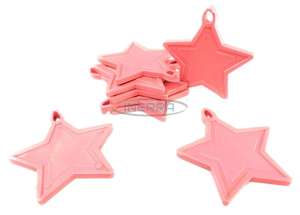 pink star balloon weights