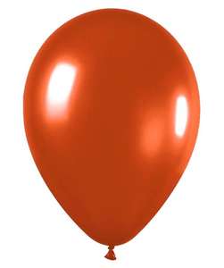 metallic balloons orange