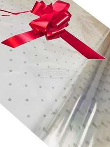 red hamper wrap wrapping kit cellophane bow