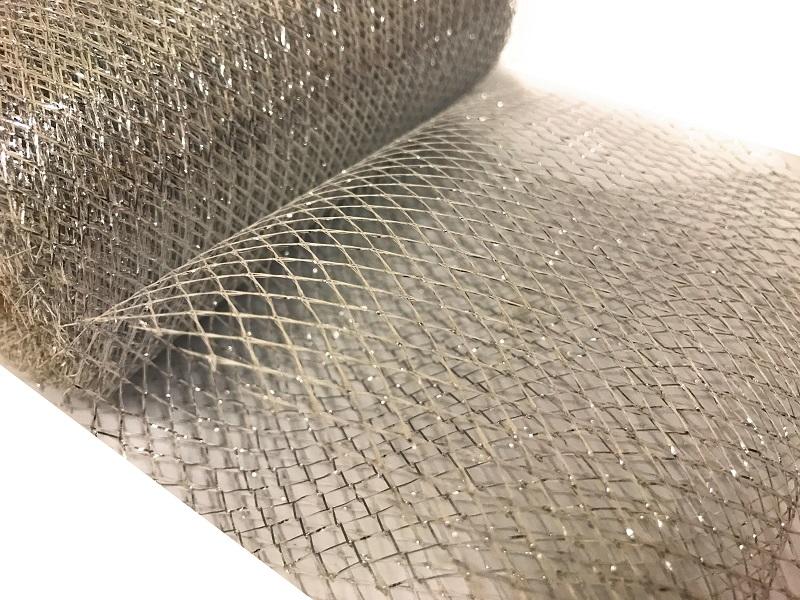 metallic tulle silver roll tutu net netting fine mesh