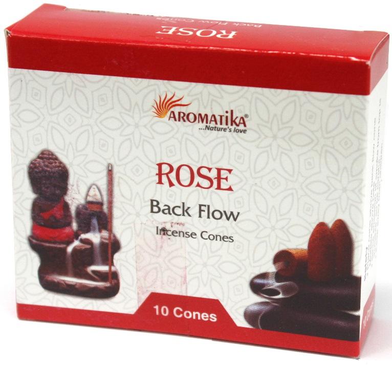 rose back flow incense cones
