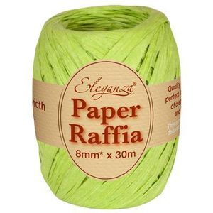 eleganza florist craft paper raffia cord string 8mm 30m gift wrap wrapping lime