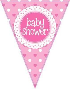 Pink Girl Baby Shower Bunting