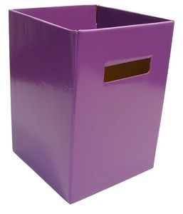 purple flower florist box transporter porto delivery boxes