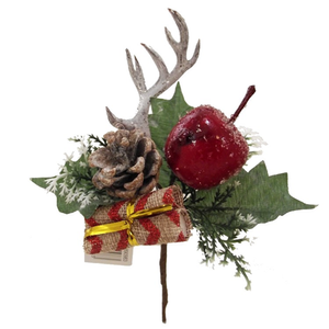 christmas wreath decoration pick reindeer