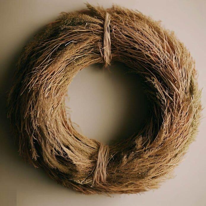 seagrass wreath ring