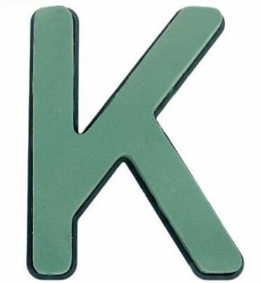 funeral foam letter k