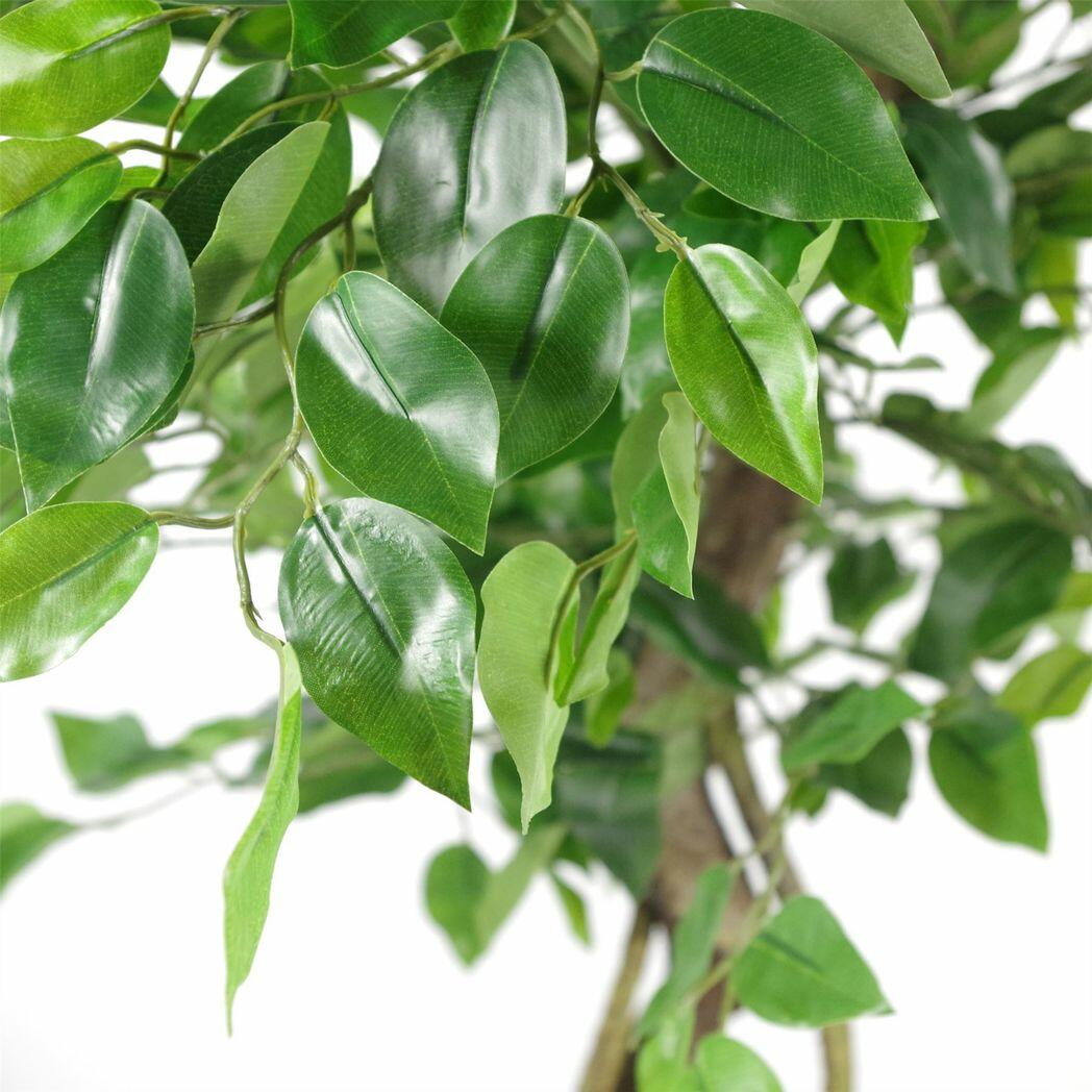 Artificial Japanese Fruticosa Style Ficus Tree Gold Planter
