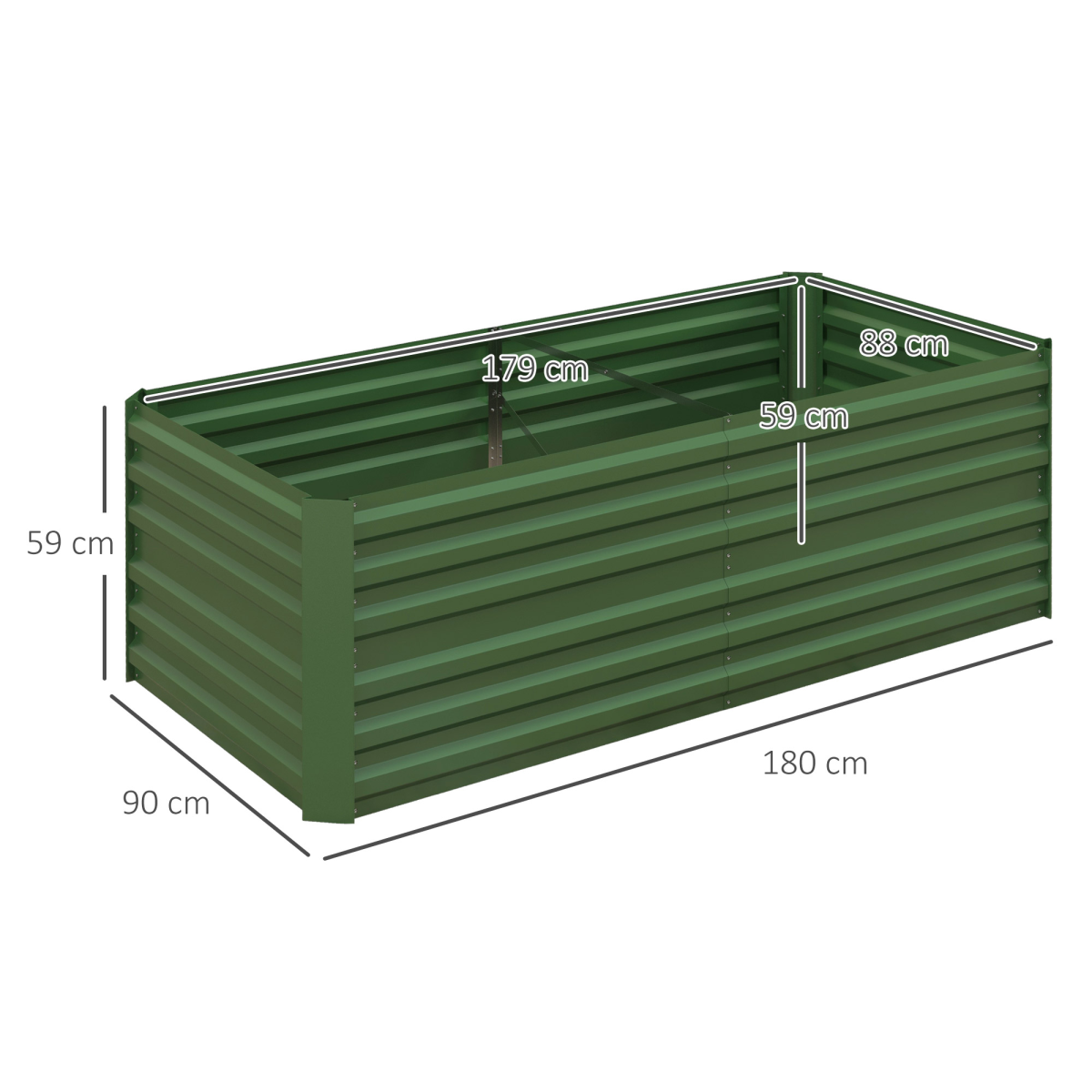 Steel Outdoor Raised Bed metal