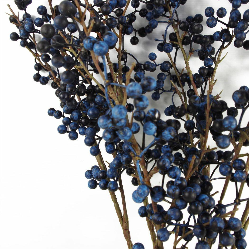 Artificial Blue Christmas Berry Spray