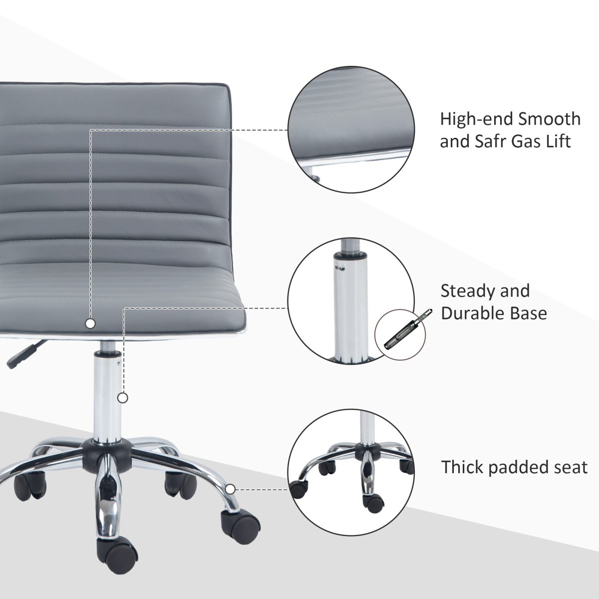 Adjustable Office Chair with 360 Swivel
