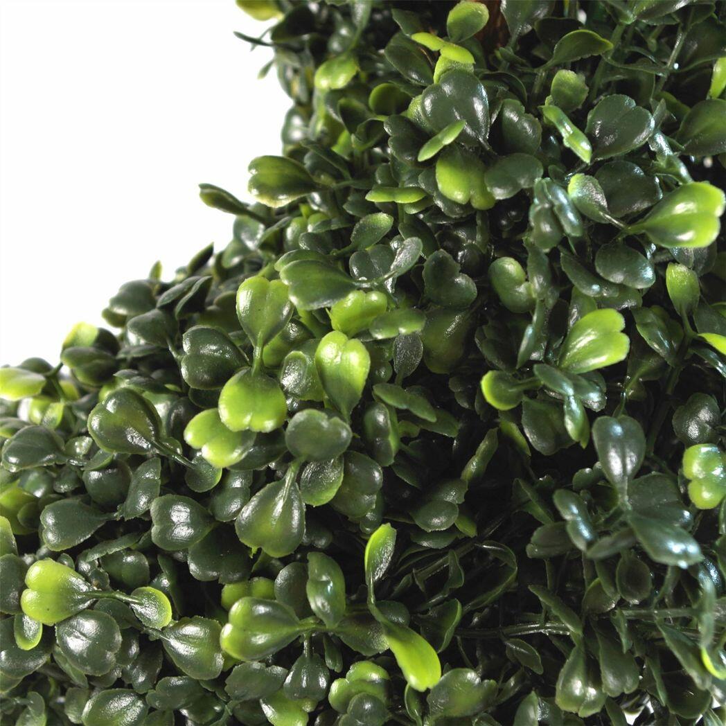 pair of 120cm 4ft tall artificial boxwood tower view 6