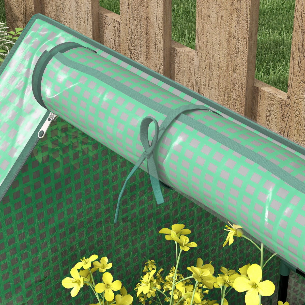 Raised Garden Bed Planter Box with Greenhouse