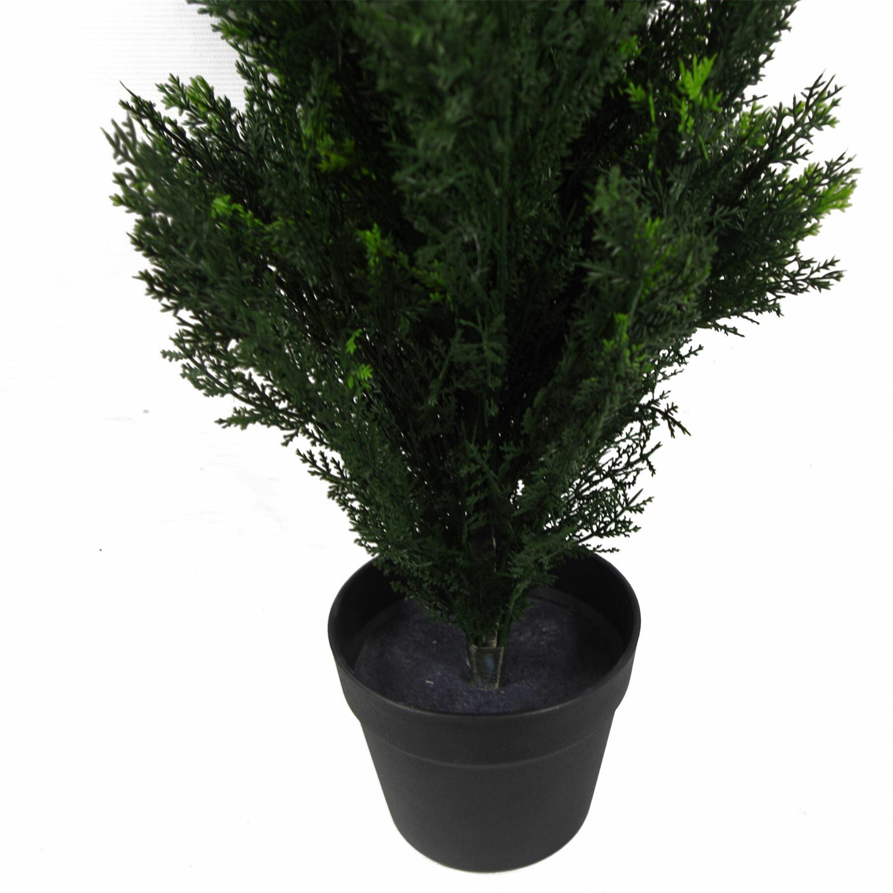 90cm UV Artificial Cedar Cypress Topiary