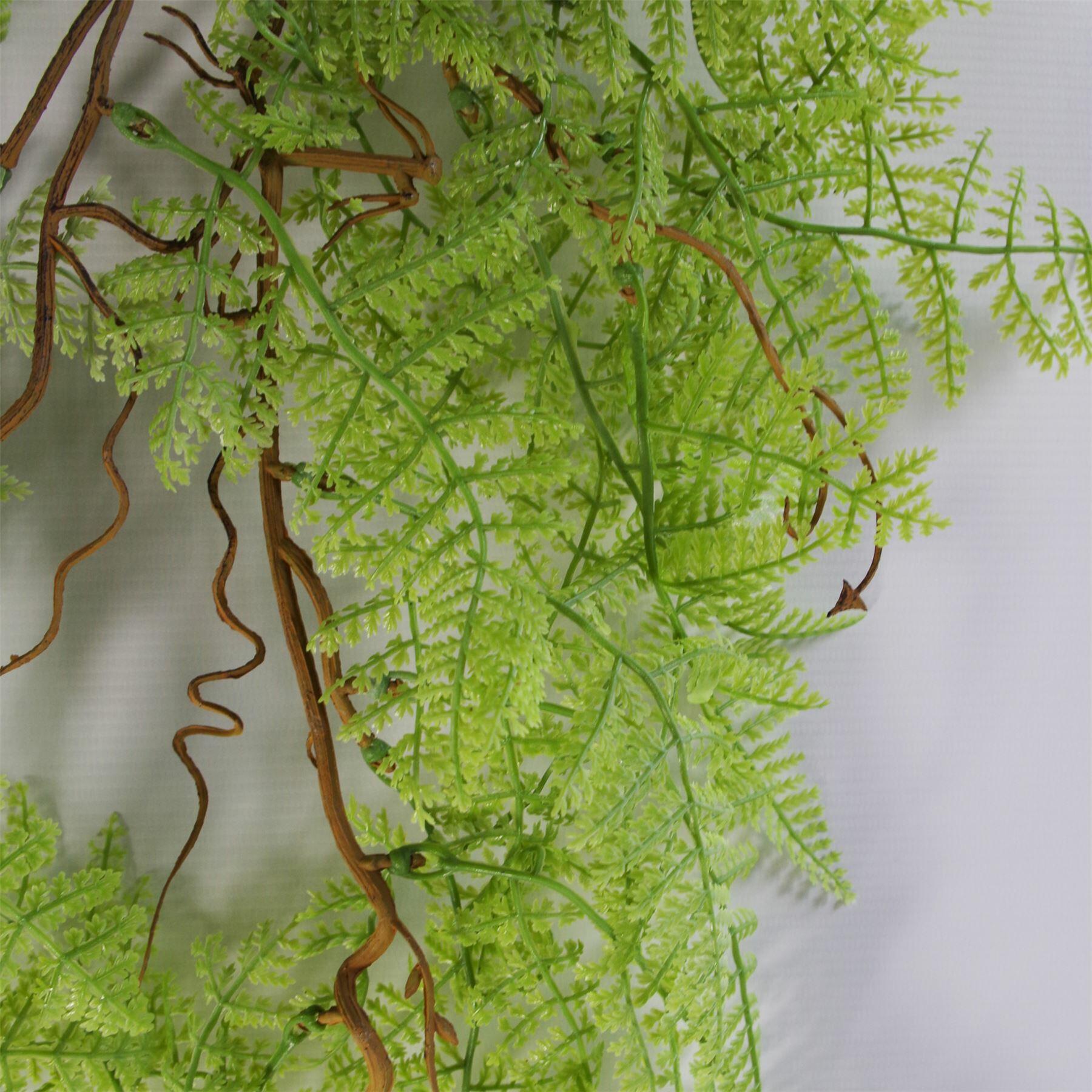 Artificial Hanging Maidenhair Fern Plant Green