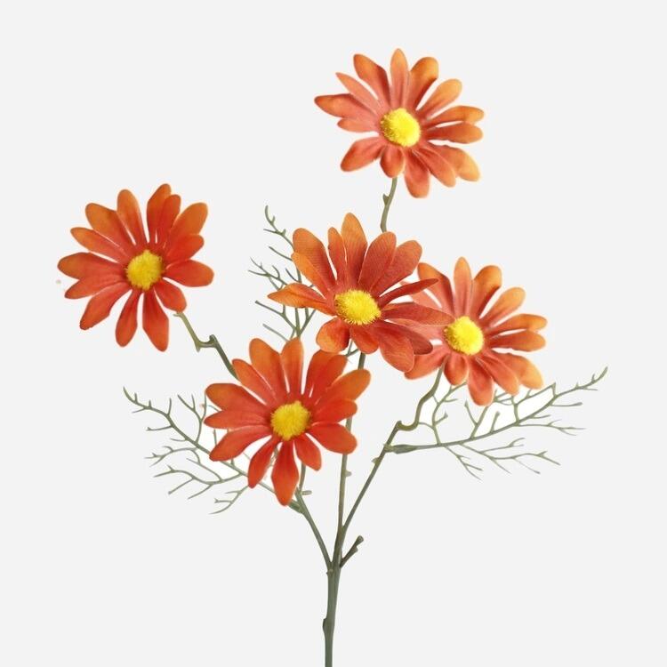 artificial orange daisy stem