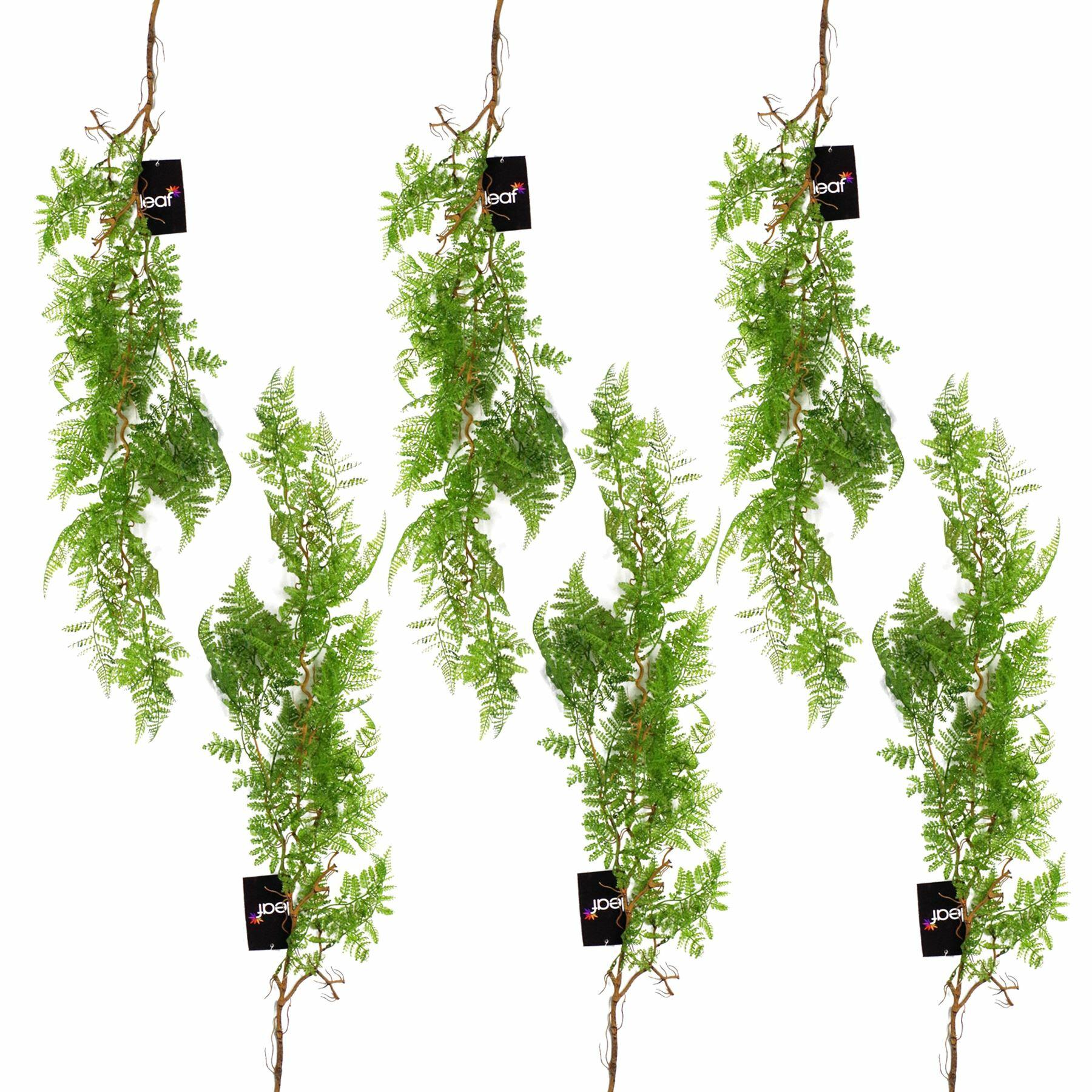 100cm Artificial Hanging Maidenhair Fern Plant Dark Green