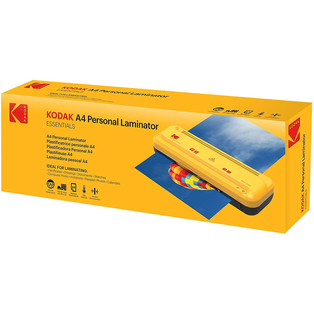 kodak laminator, yellow/black, a4