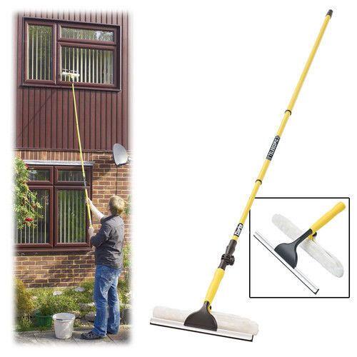 35m telescopic window cleaner yellow view 1