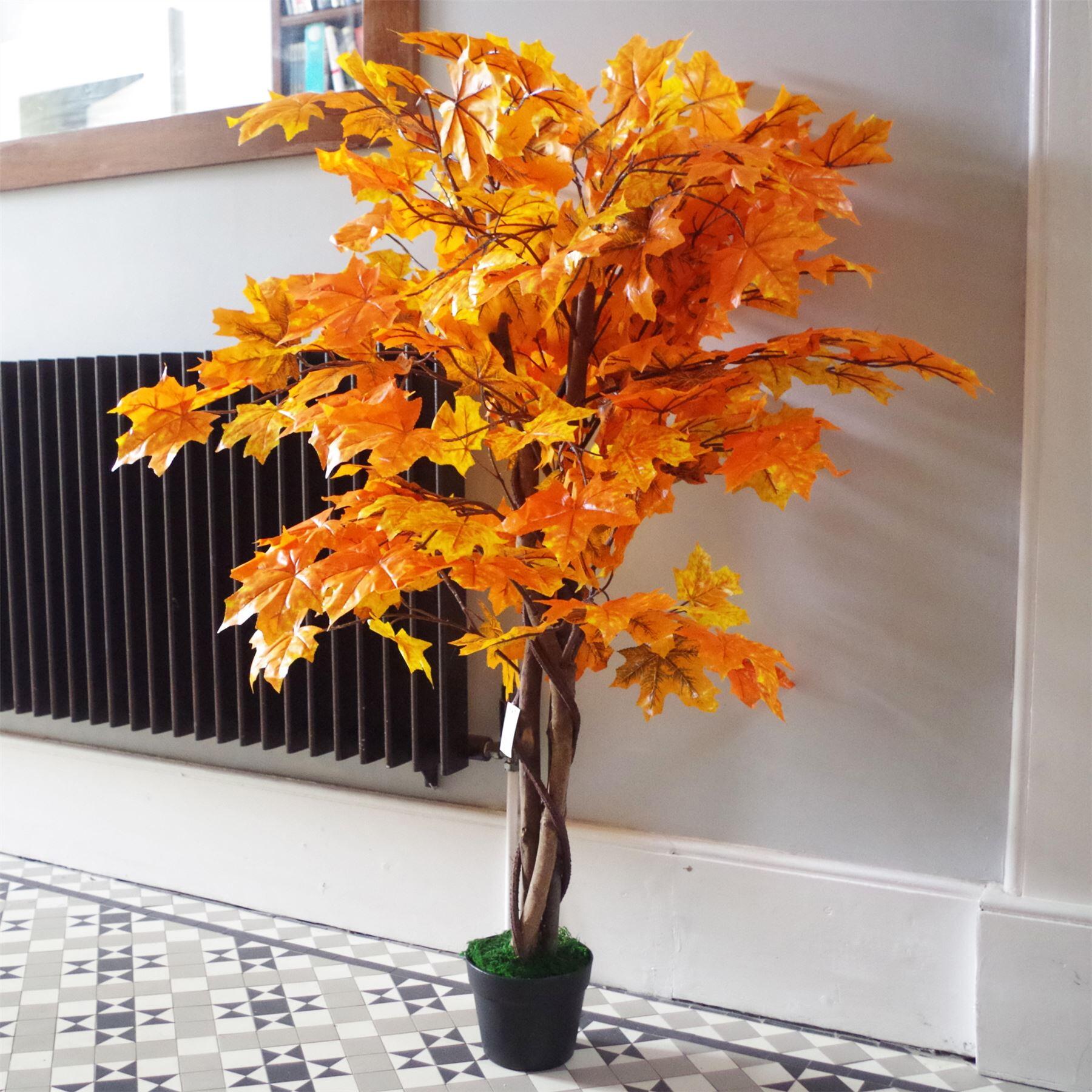125cm orange maple acer extra large artificial tree view 3