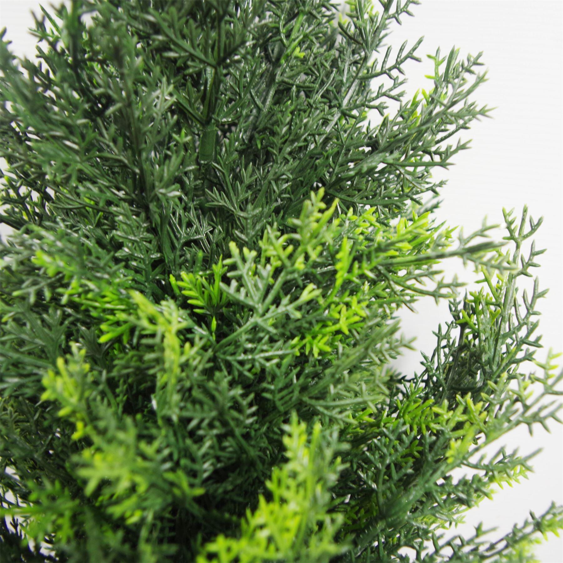 60cm Pair of Artificial Cedar Cypress Topiary UV Resistant alternative style 2